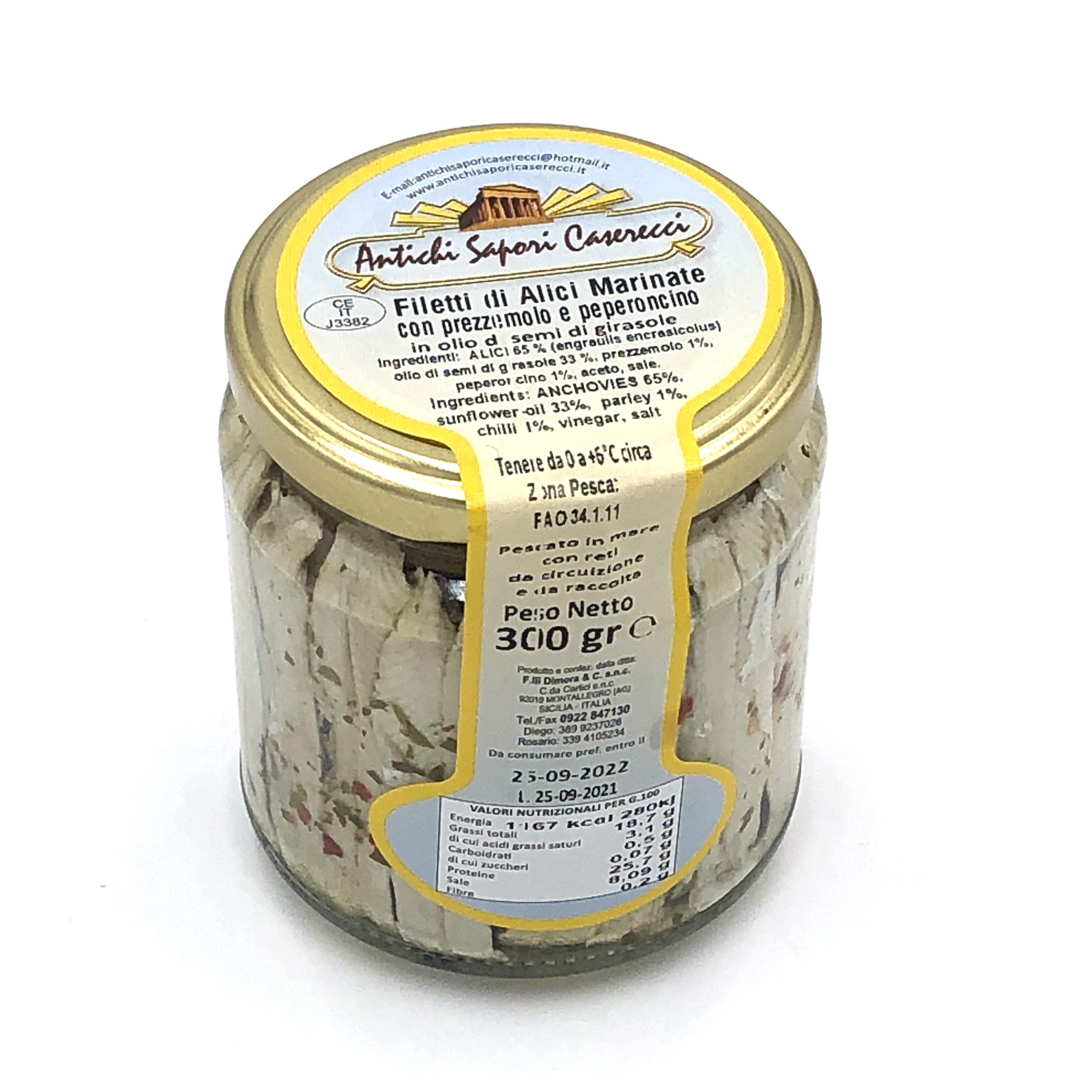 ALICI MARINATE, PREZZEMOLO E PEPERONCINO